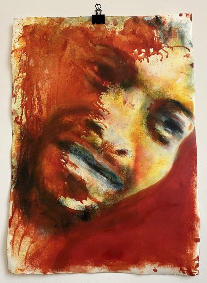 Oil on paper